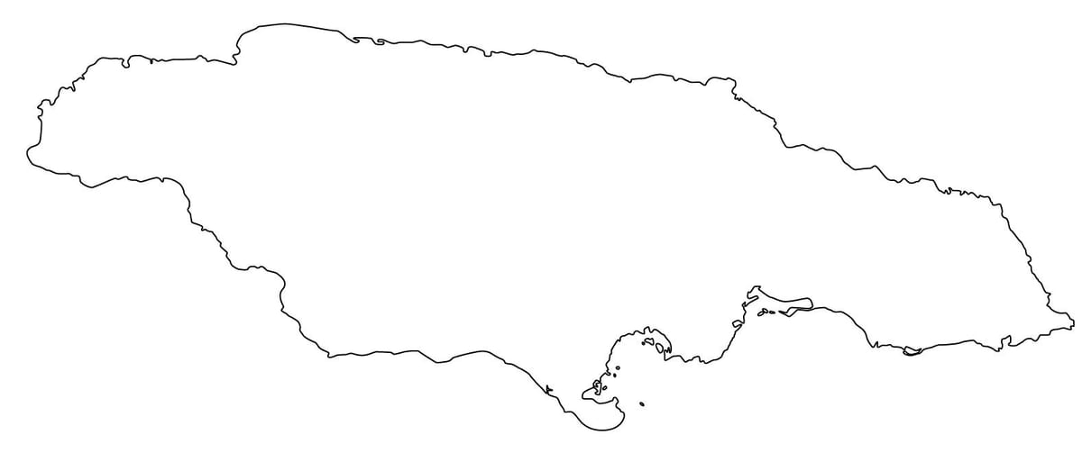 mapa jamajka prázdne
