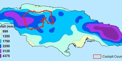 Mapa jamajka klímy